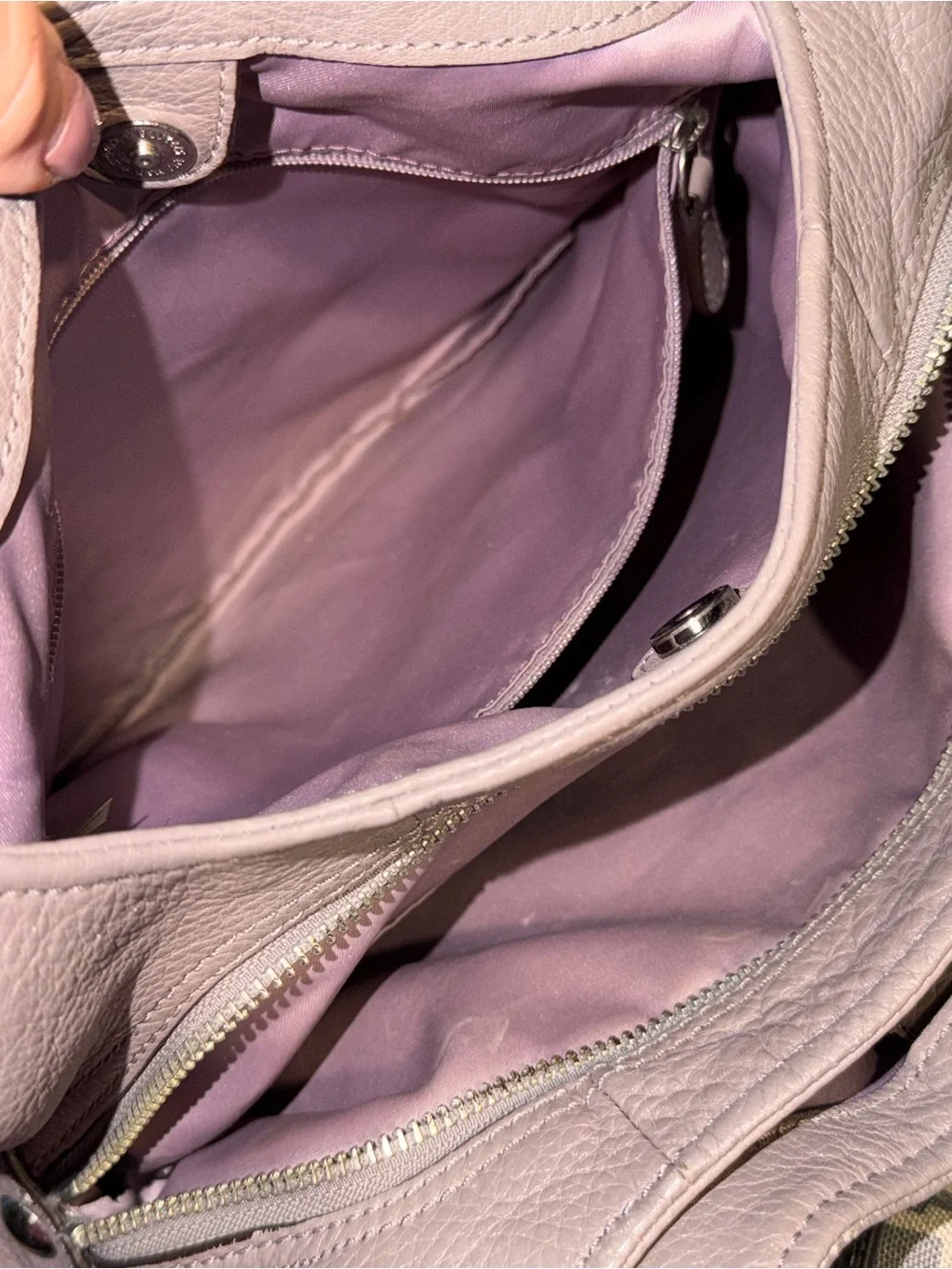 Coach Pebbled Leather Hobo Bag Taupe  Madison Maggie shoulder